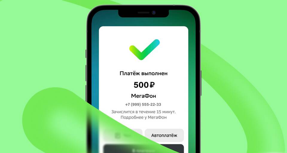Как оплатить МегаФон через лицевой счет