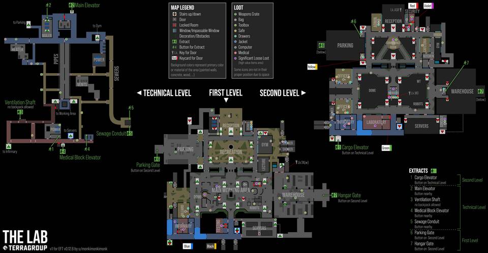 Красная лабораторная карта в Escape from Tarkov: что открывает
