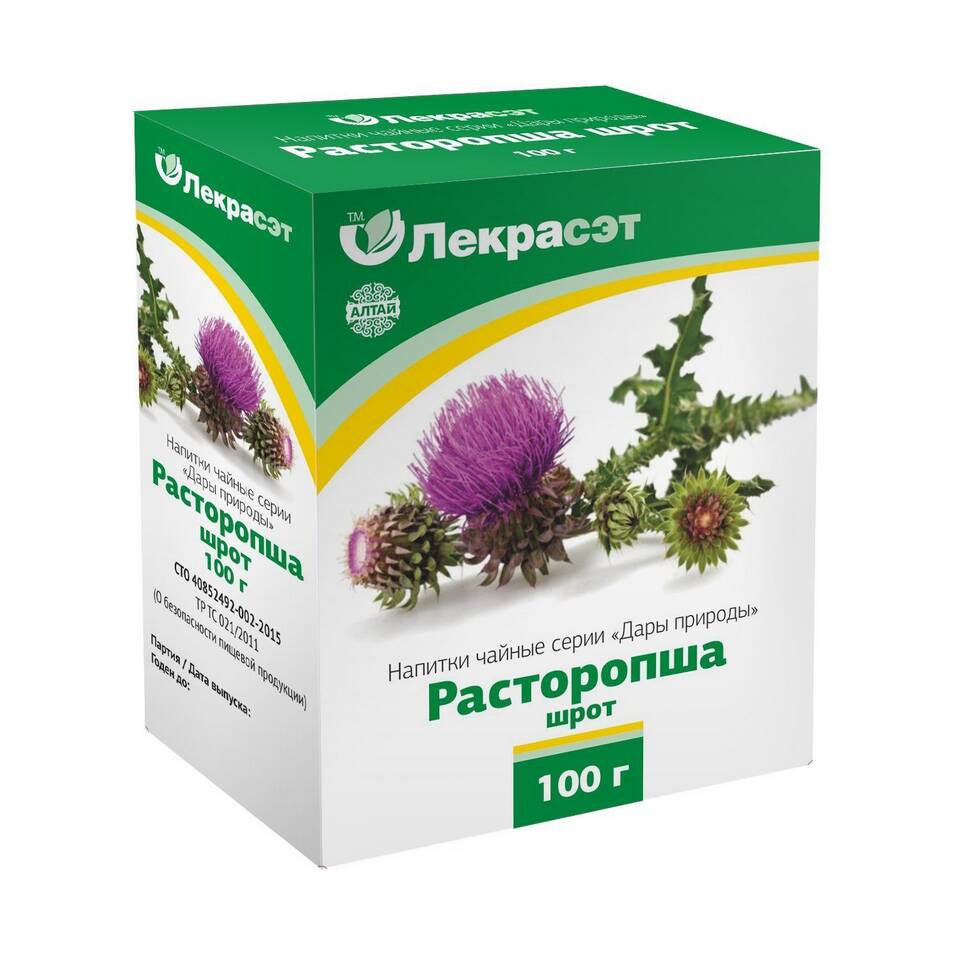 Расторопша: инструкция по применению и показания