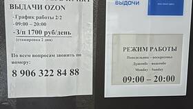 График доставки заказов Ozon в пункты выдачи в Вианор
