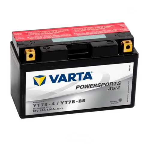 507901012 _аккумуляторная Батарея! Рус 7ah 120a 150/66/94 Yt7b-Bs Moto Varta в Вианор