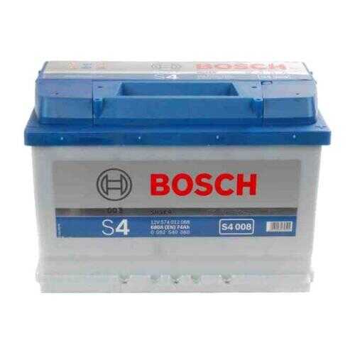 Аккумулятор автомобильный автомобильный Bosch S4 Silver 0 092 S40 080 74 Ач в Вианор