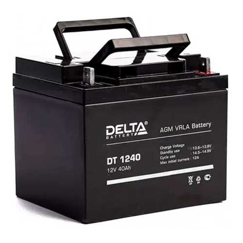 Аккумулятор Delta DT 1240 12В 40Ач 198x166x170 мм Обратная (-+) в Вианор