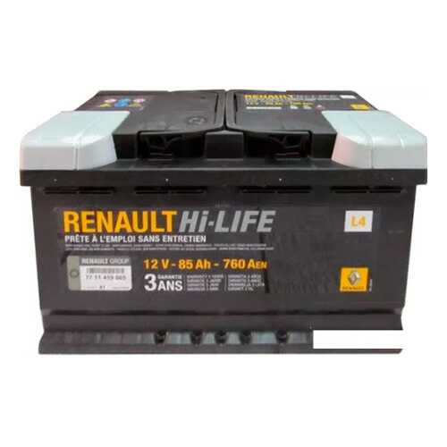 Аккумулятор Hi-Life 12v 85ah 760a Renault RENAULT арт. 7711419085 в Вианор