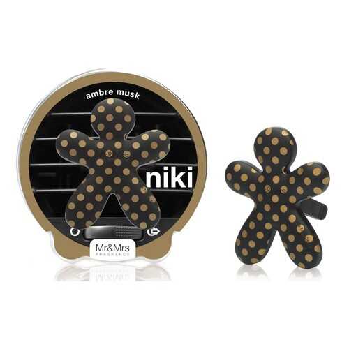Аромадифузор для автомобиля Mr&Mrs Fragrance NIKI AMBRE MUSK (Черный с золотом) в Вианор