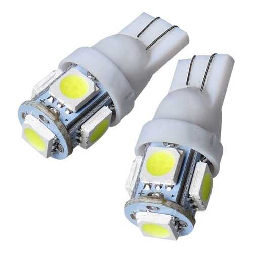 Лампа А 12, 5 диодов б/ц светодиодная T10W2,1x9,5D 12T10-W\4LED в Вианор