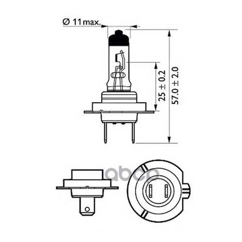 Лампа Cityvision Moto 1 Шт. (H7) 12v 55w Px26d Philips 12972CTVBW в Вианор