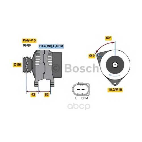 Генератор Bosch 0986044300 в Вианор