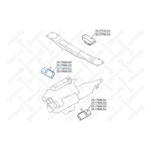 Опора двигателя STELLOX 25-17675-SX в Вианор