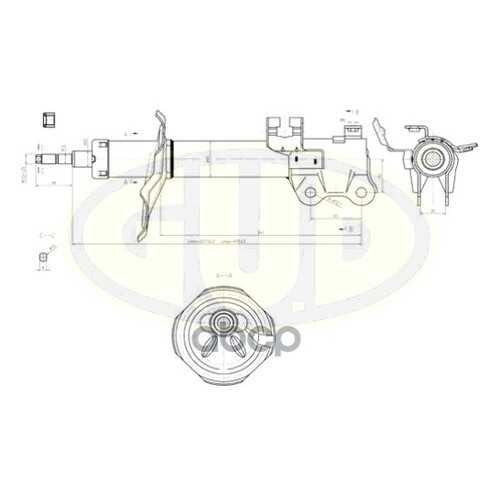 Амортизатор подвески G.U.D GSA333308 в Вианор