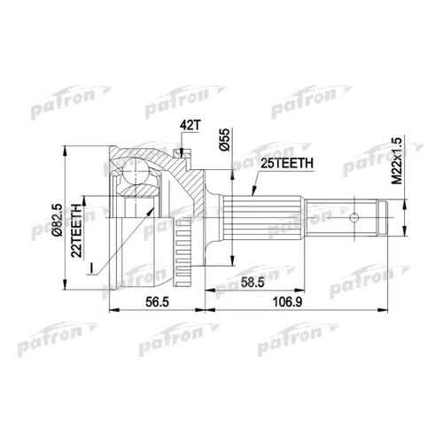 Шрус PATRON PCV1293 в Вианор