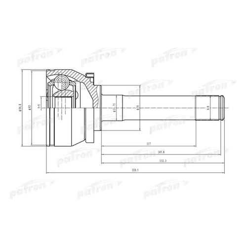 Шрус PATRON PCV1524 в Вианор