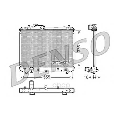Радиатор охлаждения двигателя DENSO DRM47007 в Вианор