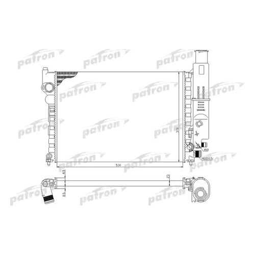 Радиатор охлаждения двигателя PATRON PRS3030 в Вианор