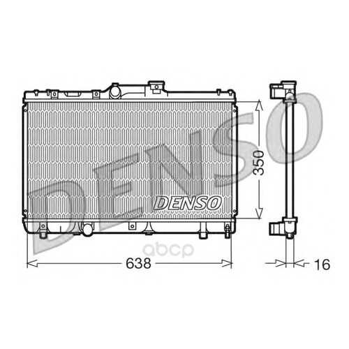 Радиатор системы охлаждения toyota corolla 1.6 ae100 91-96 Denso DRM50013 в Вианор