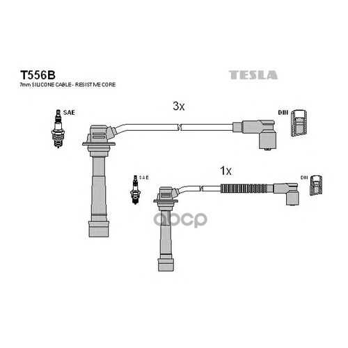 Комплект Проводов Зажигания TESLA T556B в Вианор