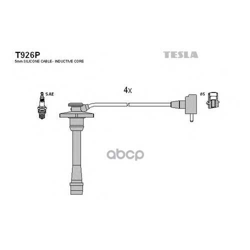 Комплект Проводов Зажигания TESLA T926P в Вианор