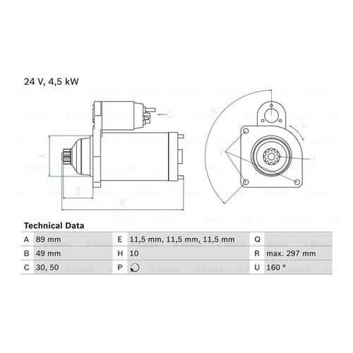 Стартер Bosch 0 986 022 940 в Вианор