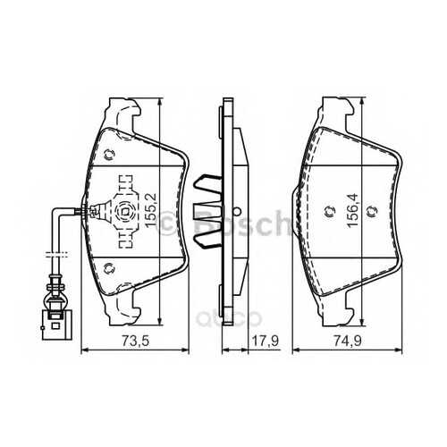 Колодки тормозные Bosch 0986494107 в Вианор