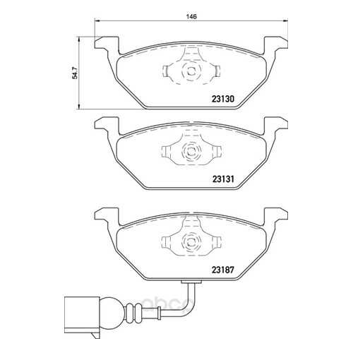 Колодки тормозные дисковые передние audi a2, ibiza iv, v Textar 2313101 в Вианор