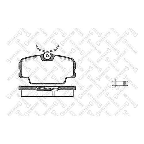 Комплект тормозных дисковых колодок Stellox 156 010-SX в Вианор