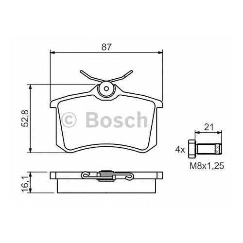 Комплект тормозных колодок Bosch 0986494399 в Вианор