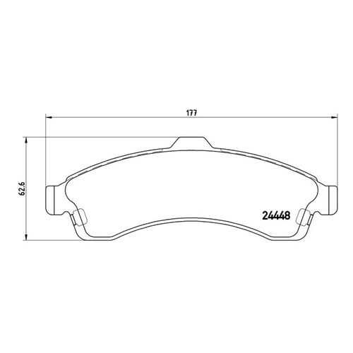 Комплект тормозных колодок Brembo P10009 в Вианор