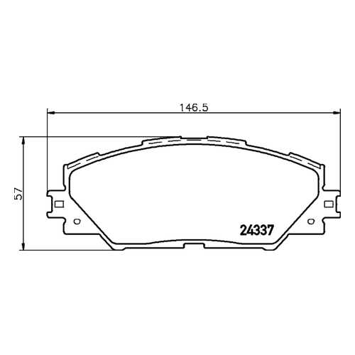Комплект тормозных колодок Hella 8DB355006871 в Вианор