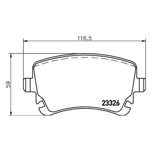 Комплект тормозных колодок Hella 8DB355010971 в Вианор