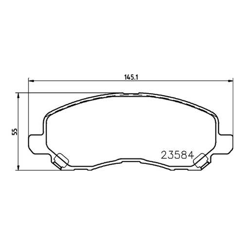 Комплект тормозных колодок Hella 8DB355014131 в Вианор