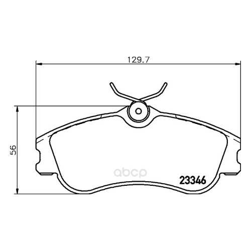 Комплект тормозных колодок Hella 8DB355018541 в Вианор