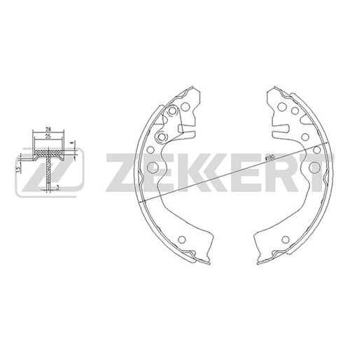 Комплект тормозных колодок ZEKKERT BK-4143 в Вианор