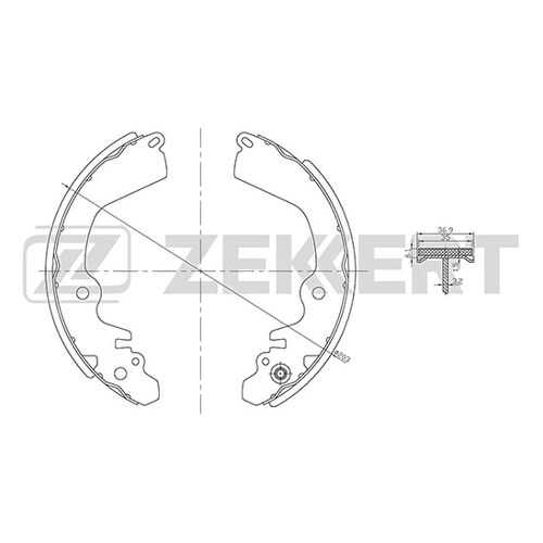 Комплект тормозных колодок ZEKKERT BK-4466 в Вианор