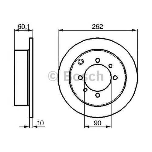 Тормозной диск Bosch 0986478655 в Вианор
