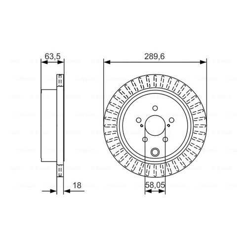 Тормозной диск Bosch 0986479A83 в Вианор