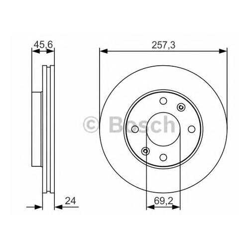 Тормозной диск Bosch 0986479S03 в Вианор