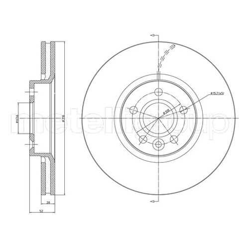 Тормозной диск METELLI 23-1181C в Вианор