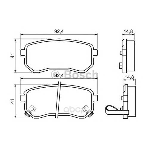 Тормозные колодки дисковые Bosch 0986494145 в Вианор