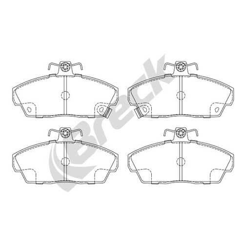 Тормозные колодки дисковые BRECK 215150070210 в Вианор