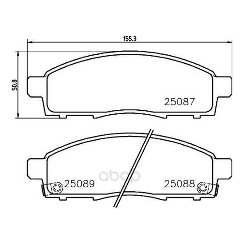 Тормозные колодки дисковые brembo P54055 в Вианор