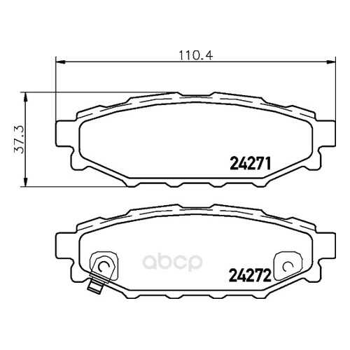 Тормозные колодки дисковые HELLA 8DB355028341 в Вианор