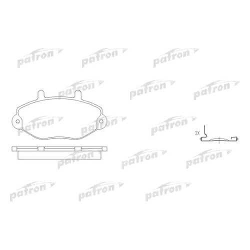 Тормозные колодки дисковые PATRON PBP701 в Вианор