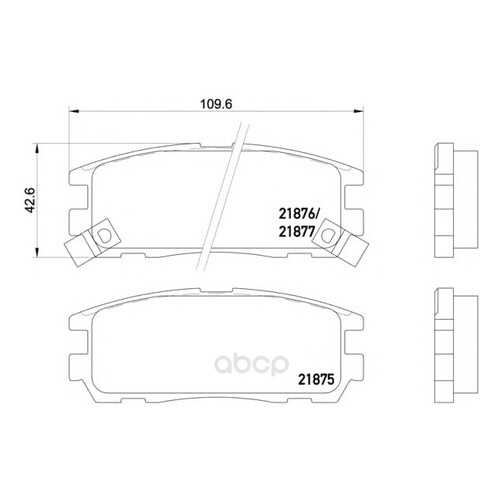 Тормозные колодки дисковые Textar 2187501 в Вианор