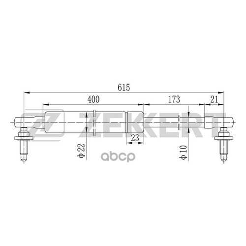 Амортизатор Багажника/капота Zekkert GF1700 в Вианор