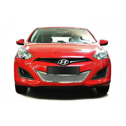 Накладка решетки бампера Fancycar Hyundai i30 II GD , нижняя, сетка 1,5 мм, нерж. сталь в Вианор
