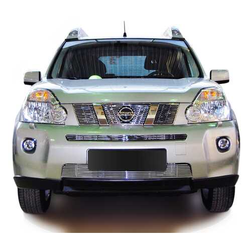 Накладка решетки радиатора Fancycar для Nissan X-Trail T31 (2007-2011), верхняя, профиль 6 в Вианор