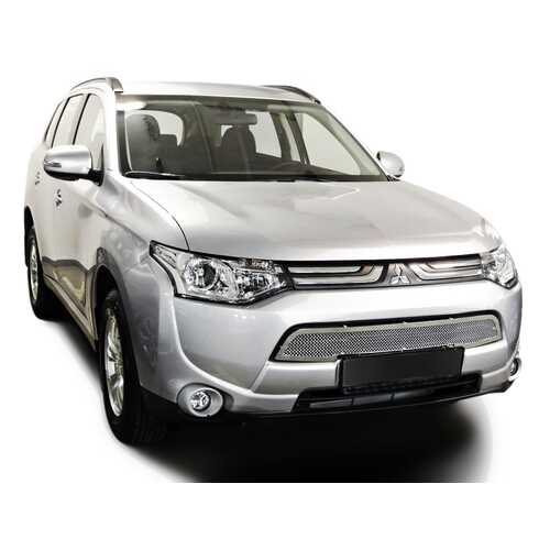 Сетка бампера 1,5 мм Fancycar для Mitsubishi Outlander (2012+), нержавеющая сталь в Вианор
