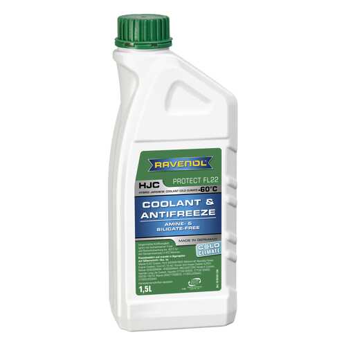 Антифриз RAVENOL HJC COLD CLIMATE G12 зеленый готовый 1.5л в Вианор