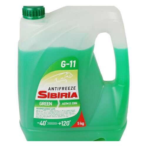 Антифриз SIBIRIA ОЖ-40 готовый -40C зеленый 5 кг 800216 в Вианор