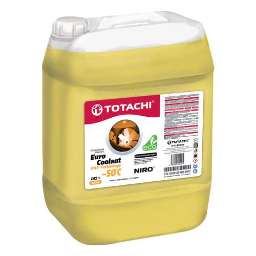 Охлаждающая жидкость TOTACHI NIRO EURO COOLANT OAT - Technology -50 C, 20л в Вианор